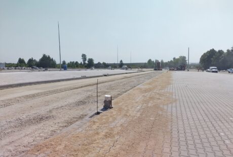Teren budowy terminala w Karsznicach parkingi