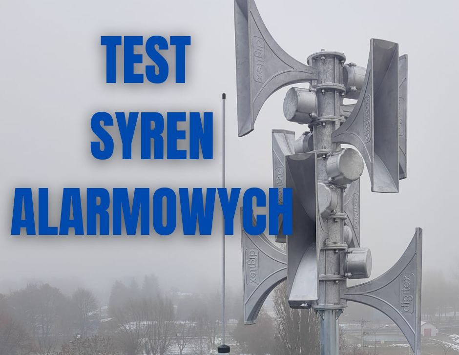 Test syren alarmowych w Zduńskiej Woli